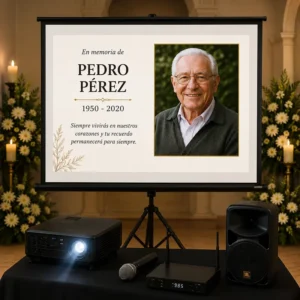 Servicio de Proyección para Velorio o Misa